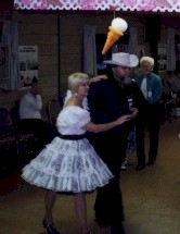 Dave and Katie, round 
       dancing